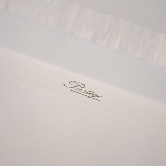 Sobre 165x165 Prestige tira silicona blanco registro 135 gms