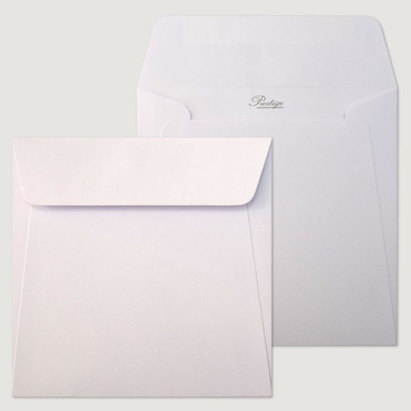 Sobre 215x215 Prestige engomado blanco registro 120 gms