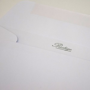 Sobre 190x190 Prestige engomado blanco registro 120 gms 2