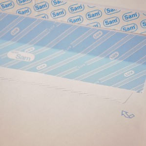 Sobre 110x220 tira silicona blanco 100 gms 2