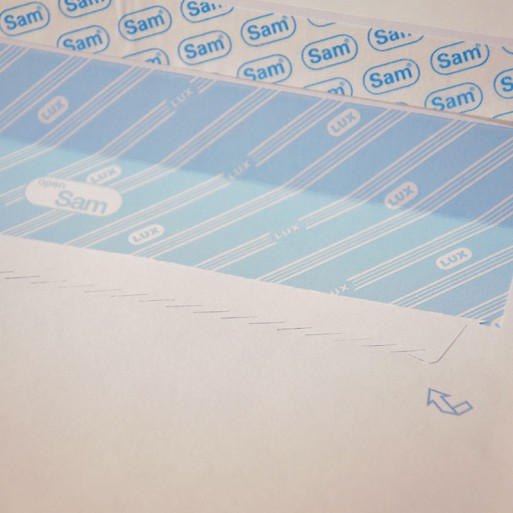 Sobre 110x220 tira silicona blanco 100 gms