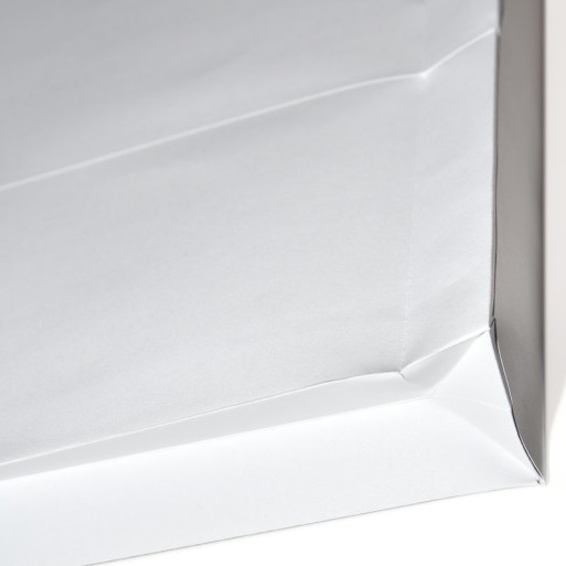 Bolsa 250x353 tira silicona blanco 120 gms fuelle 40 mm