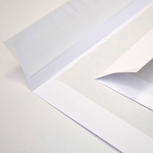 Bolsa 260x360 tira silicona blanco 100 gms dorso cartón