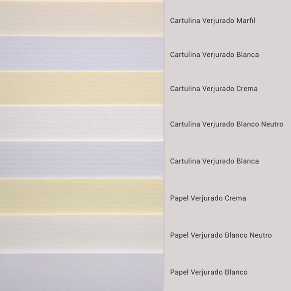 Cartulina  Crema 70x100 verjurada 224 gms