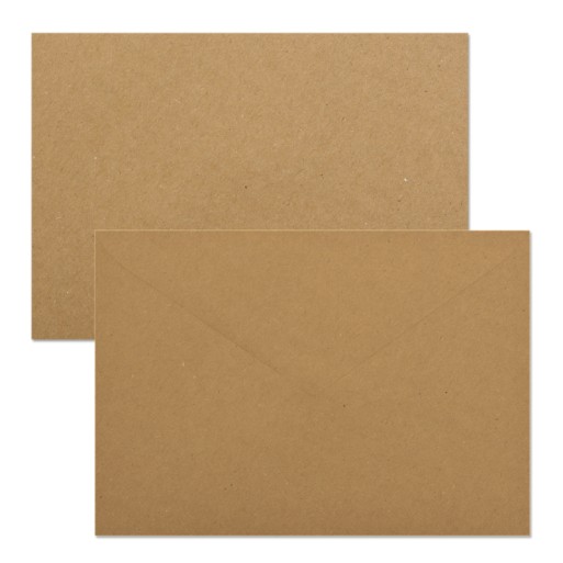 Sobre 162x229 Gama EVENTOS engomado kraft natural 125 gms