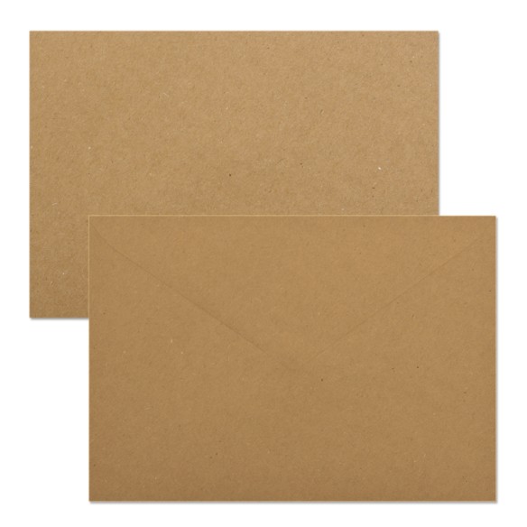 Sobre 162x229 Gama EVENTOS engomado kraft natural 125 gms