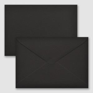 Sobre 162x229 Gama EVENTOS engomado negro premium 140 gms 2