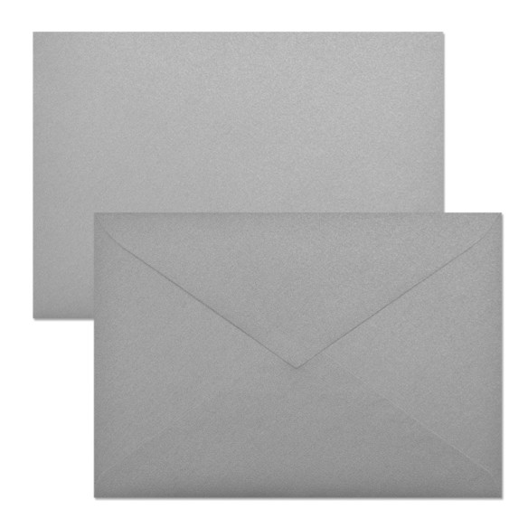 Sobre 162x229 Gama EVENTOS engomado plata 125 gms