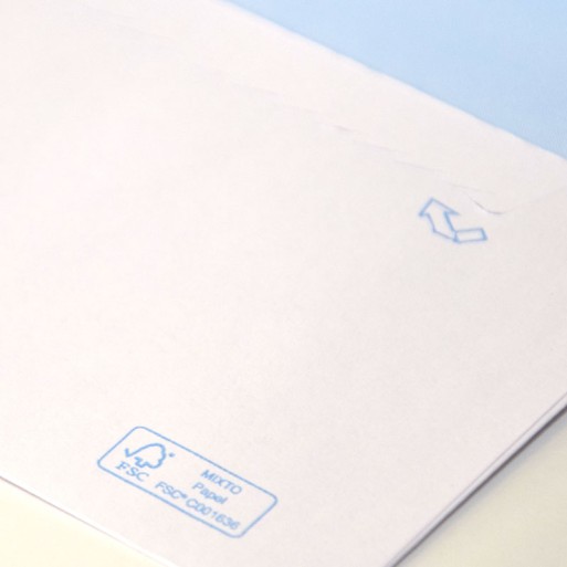 Sobre 115x225 ECO tira silicona blanco 105 gms