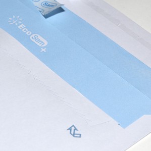 Sobre 115x225 ECO tira silicona blanco 105 gms ventana izquierda 45x100 pos v. 105-20 2