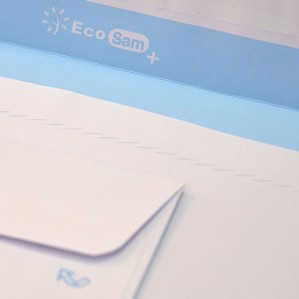 Sobre 162x229 ECO tira silicona blanco 105 gms 2