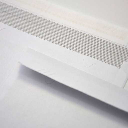 Sobre 114x162 tira silicona blanco 80 gms