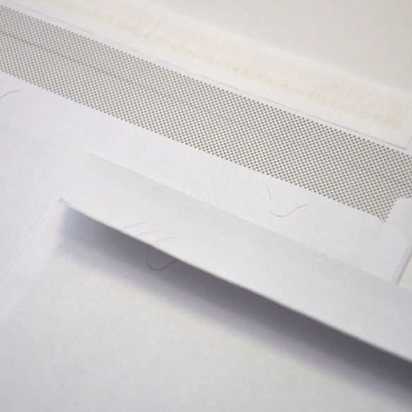 Sobre 114x162 tira silicona blanco 80 gms