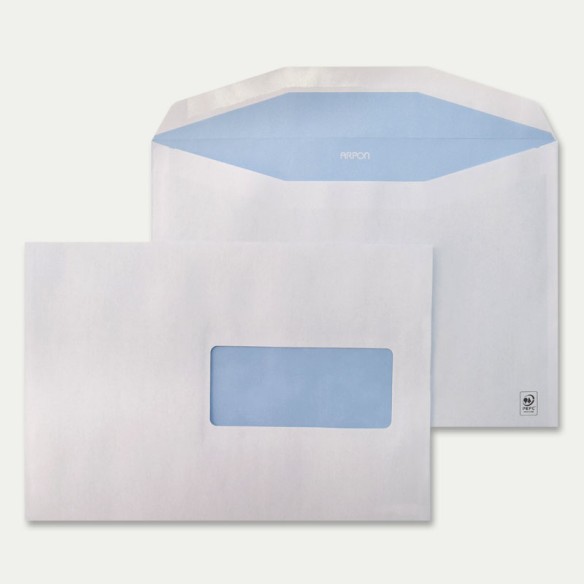 Sobre 162x229 ARPON engomado blanco 80 gms ventana derecha 45x100 pos v. 20-60 Sobre 162x229 ARPON engomado blanco 80 gms ventana derecha 45x100 pos v. 20-60