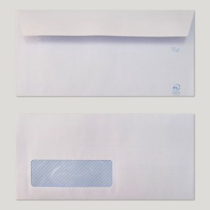 Sobre 110x220 tira silicona blanco 90 gms ventana izquierda 35x100 pos v. 105-20