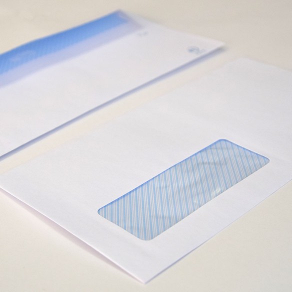 Sobre 110x220 tira silicona blanco 90 gms ventana izquierda 35x100 pos v. 105-20