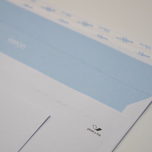 Sobre 162x229 ARPON tira silicona blanco 90 gms ventana izquierda 45x100 pos v. 20-60