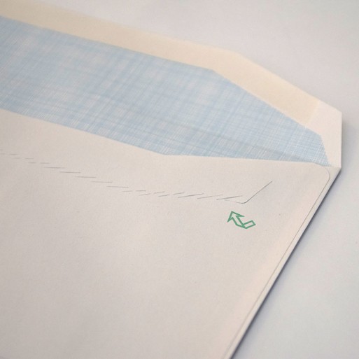 Sobre 115x225 Reciclado engomado reciclado 100 % 90 gms