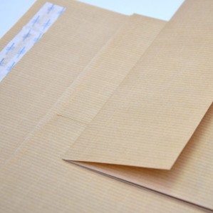 Bolsa 260x330 tira silicona kraft armado 130 gms fuelle 30 mm 2