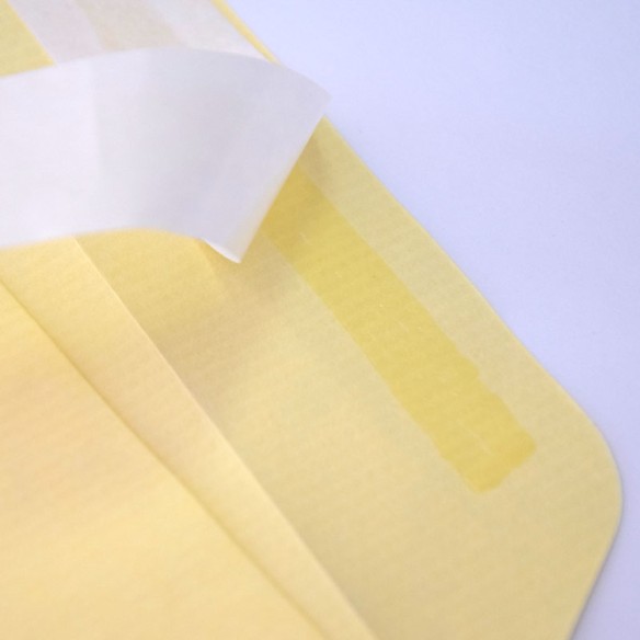 Bolsa 120x235 tira silicona celulosa amarilla 90 gms