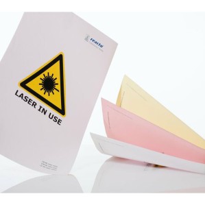 Autocopiativo digital blanco Juego prealzado 2 hojas 1ª Blanca  CB-3ª Amarilla CF 32x45 Reacto LASER 80 gms