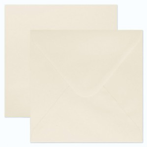 Sobre 170x170 Gama EVENTOS engomado blanco roto premium 140 gms 