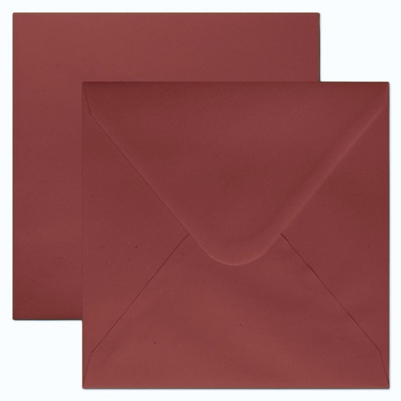 Sobre 170x170 Gama EVENTOS engomado burdeos premium 125 gms 