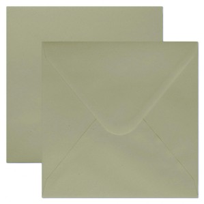 Sobre 170x170 Gama EVENTOS engomado verde grisaceo premium 120 gms 