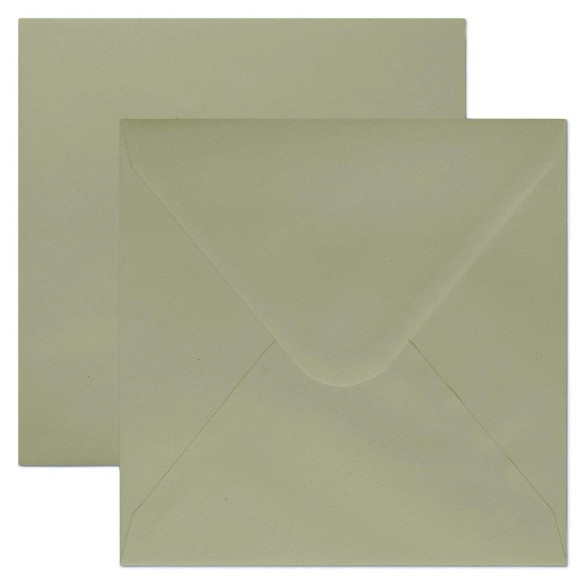 Sobre 170x170 Gama EVENTOS engomado verde grisaceo premium 120 gms 