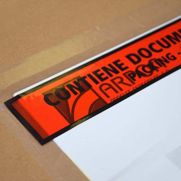 Bolsa 265x330  Contiene documentación Dorso adhesivo packing list  bolsas portadocumentos 